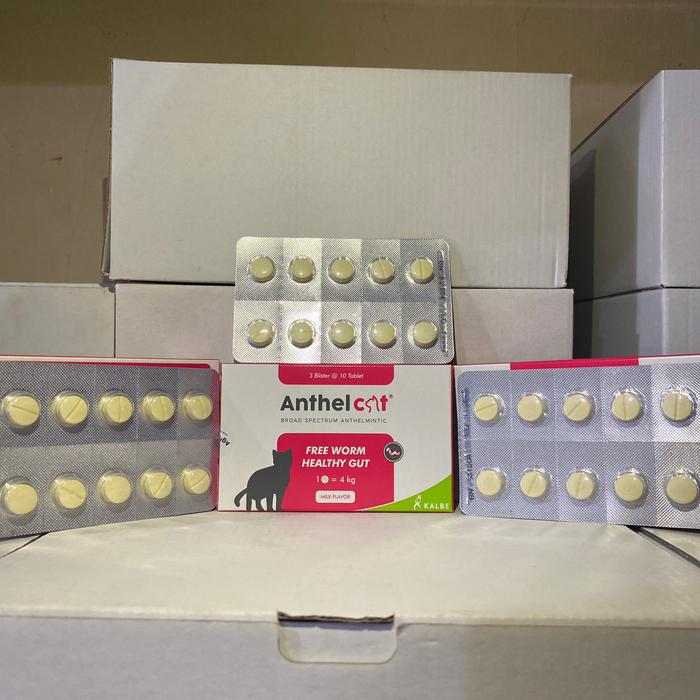 Gambar Anthel cat 30 tablet Obat Cacing Kucing Kalbe Farma dari PutriGunungFarmBogor undefined Tokopedia