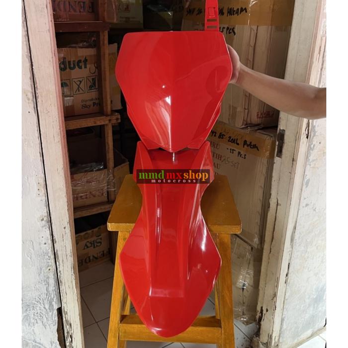 Gambar Spakbor depan Yamaha WR 155 dan Papan nomor WR155 - Merah, Spakbor & papan dari Mmdmxshop undefined Tokopedia