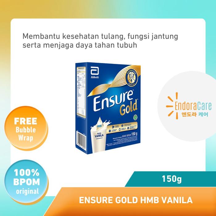 Gambar Ensure Gold HMB Vanila 150 g - Nutrisi Dewasa Rendah Laktosa dari Endora Care undefined Tokopedia