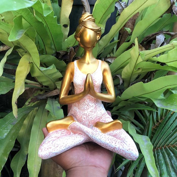 Gambar Patung Yoga Meditasi / Yoga Lady Meditation /  patung meditasi - 1 dari putrigayatriartshop undefined Tokopedia