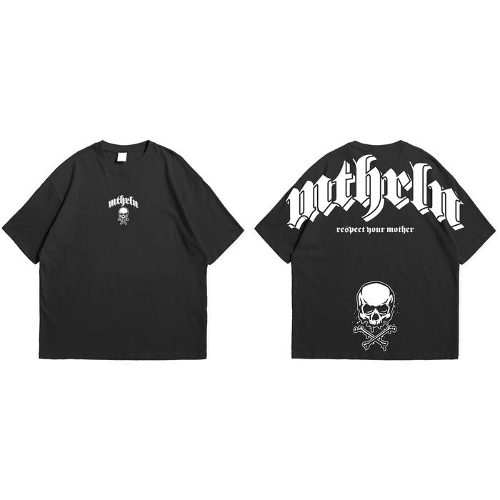 Gambar TSHIRT OVERSIZE PRIA UNISEX KAOS DISTRO COWOK CLOTHING SKULL CHEST - M dari motherline_official undefined Tokopedia