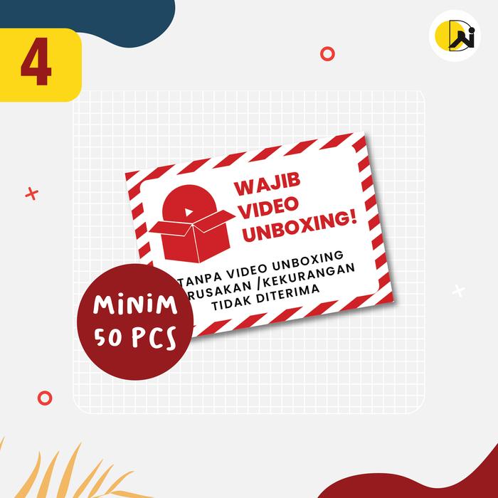 Gambar Sticker Unboxing / Stiker Unboxing / Stiker Label Pengiriman - 4(7x5) dari Dadicepet undefined Tokopedia