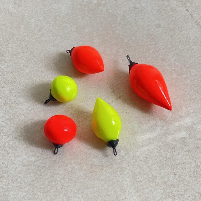 Gambar Pelampung pancing busa cabe 5pcs / Pelampung pancing / kumbul - Model cabe dari Meggashoop undefined 5 Tokopedia