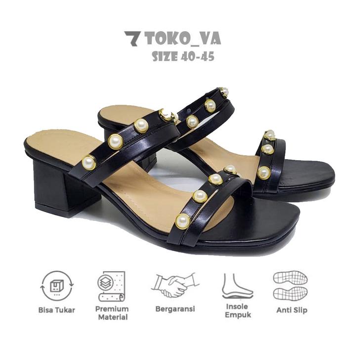 Jual Sendal Pesta Heels Wanita Ukuran Jumbo Besar BigSize 41