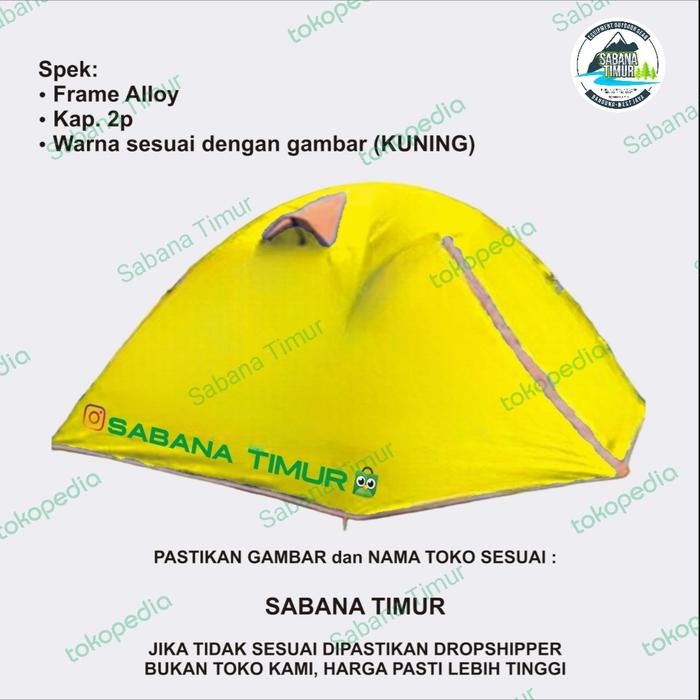 Gambar Tenda alloy profesional Camping - Kap.2 dari Sabana Timur undefined Tokopedia