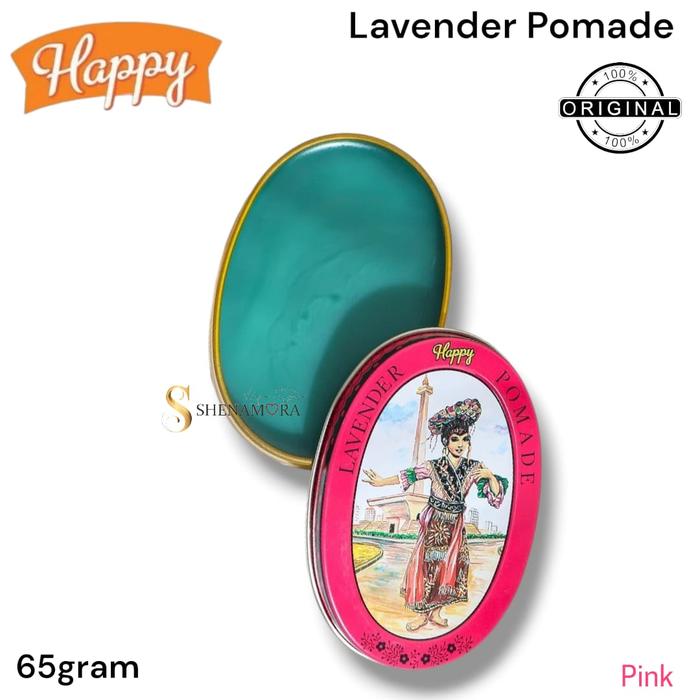 Gambar Happy Lavender Pomade Kaleng Original 65 Gram - Pink dari Shenamora undefined Tokopedia