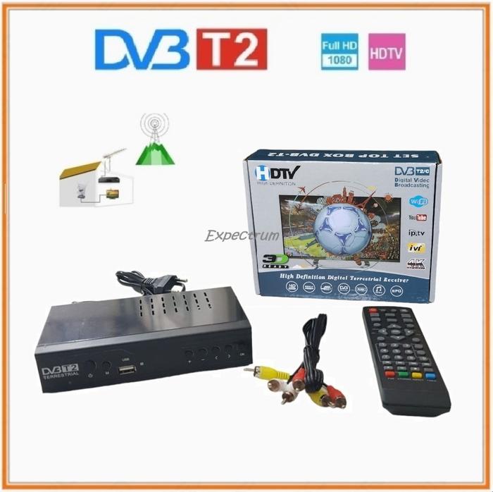 Gambar Digital TV BOX DVB T2 TV TUNER DIGITAL - DVB T2 dari Expectrum undefined Tokopedia