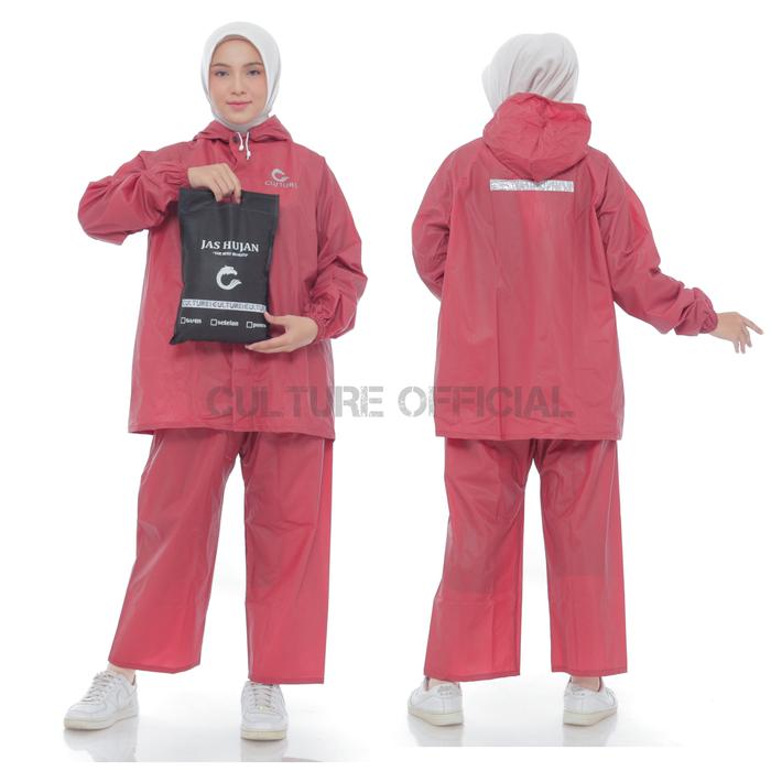 Gambar RAIN COAT JAS HUJAN RAF MANTEL PRIA DAN WANITA BAHAN PVC 025 TEBAL - Merah, XL dari PRODUSEN JAS HUJAN BEST SELLER undefined Tokopedia