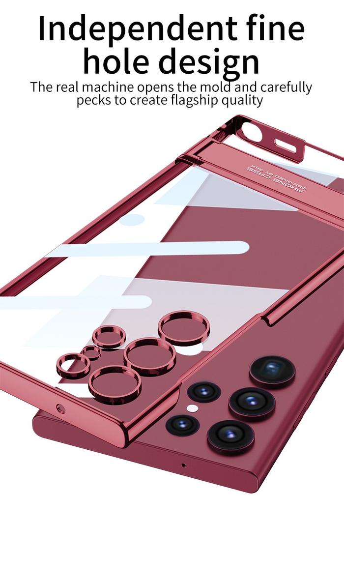 Gambar Casing S24 Ultra ORIGINAL Case S24 Plus Stand Hardcase Clear Phantom - RED, S24 dari Galaxy Store Acc undefined Tokopedia