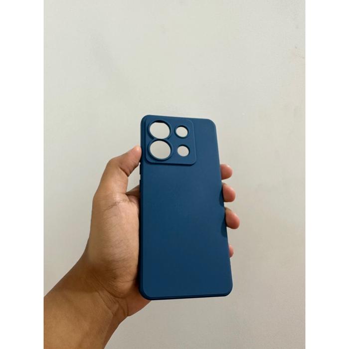 Gambar Case Redmi Note 13 Pro 5G / Note 13 Liquid Silicone Mircrofiber Casing - Biru Tua + Tali, Note 13 5G dari GKK CASE undefined Tokopedia