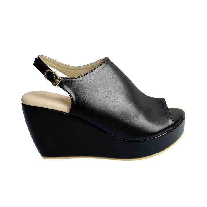 Gambar VOSTE VALERIE - Sepatu Sandal Wedges Wanita Tali Pesta Premium 9cm - Black, 41 dari Voste.id undefined Tokopedia