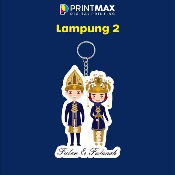Gambar Souvenir Pernikahan Gantungan Kunci Berbagai Adat Bisa Custom Desain - Lampung 2 dari Printmax Digital Printing undefined Tokopedia