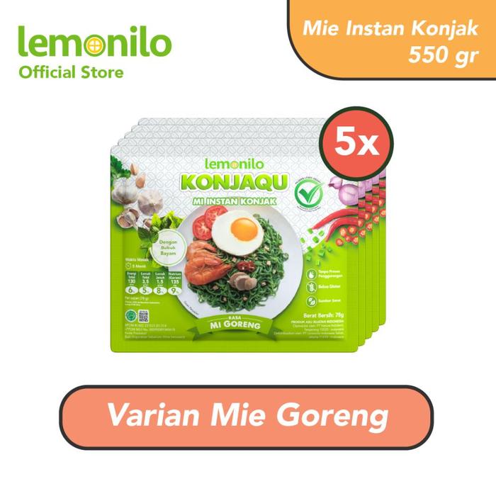 Gambar 5 Pcs Lemonilo Mie Instan Goreng Konjak 78g dari narko mart undefined Tokopedia