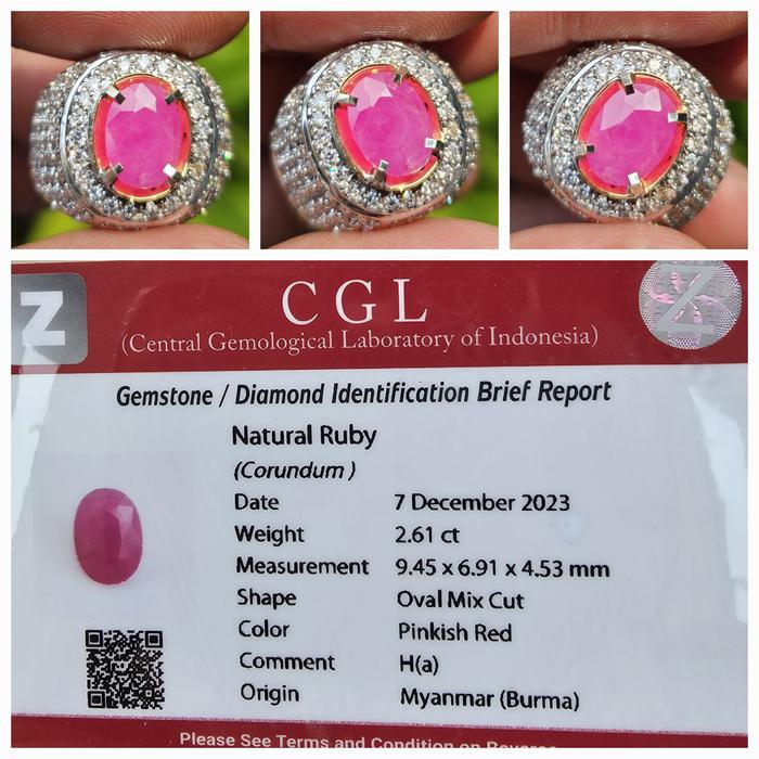 Gambar Batu Ruby Burma Myanmar Memo 2.61 crt dari AZHAR GEMSTORE undefined Tokopedia