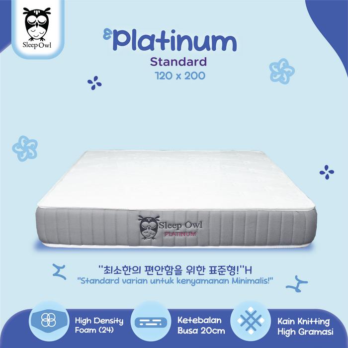 Gambar SLEEP OWL  Matras Kasur Busa Platinum Standart 120 x 200 Full set - Matras Only, 120 dari Sleep Owl Springbed undefined Tokopedia