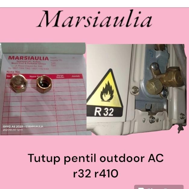 Gambar Tutup pentil outdoor AC r32 r410 dari Marsiaulia undefined Tokopedia