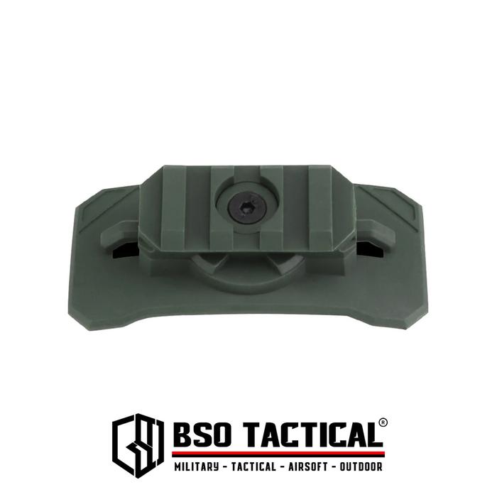 Gambar Universal Tactical Helmet Light Adapter Mount 360 Rotation Flashlight - Hijau dari BSO Tactical undefined Tokopedia