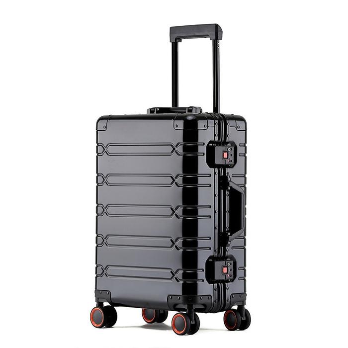 Gambar [ NEMO SERIES ] HK066 Koper Full Aluminium Hanke 20-28 inch Suitcase - black elite, 24 inch dari koperjabodetabek undefined Tokopedia