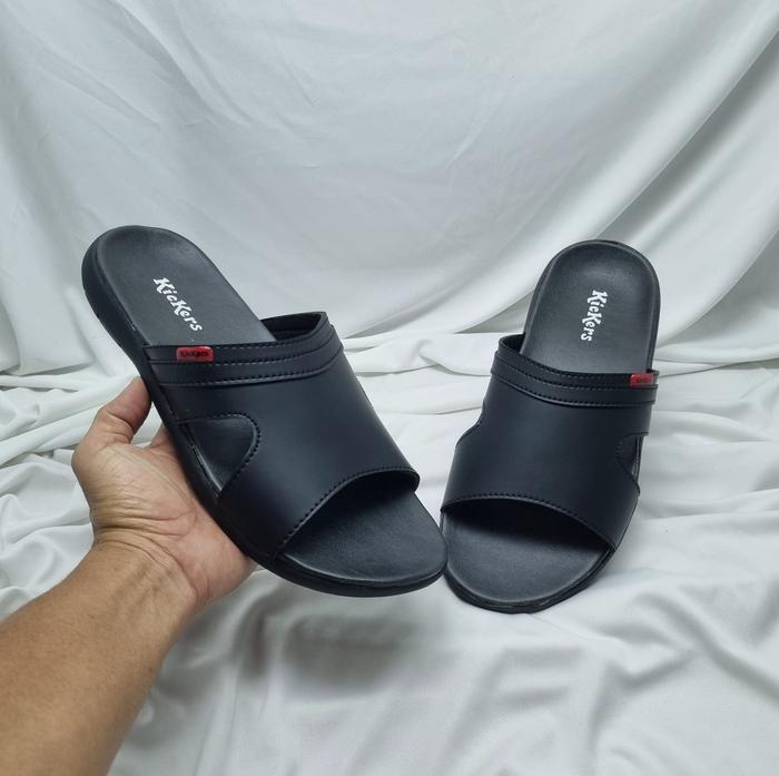 Gambar SANDAL PRIA KULIT ASLI SELOP KC-01.SANDAL KULIT. SANDAL PRIA - Hitam, 39 dari FADIA SHOP688 undefined Tokopedia