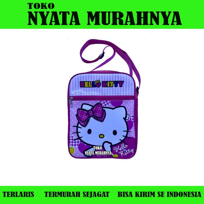 Gambar Tas Selempang Anak Perempuan uk. besar 2 rest hello kitty - pink  dari Toko Nyata Murahnya undefined Tokopedia
