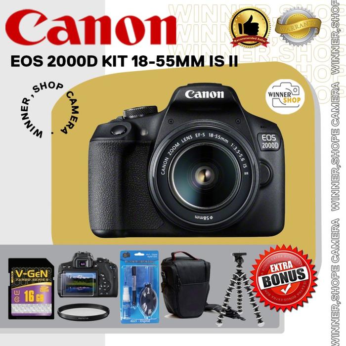 CANON EOS 2000D EF-S 18-55MM IS III KAMERA CANON 2000D BODY ONLY