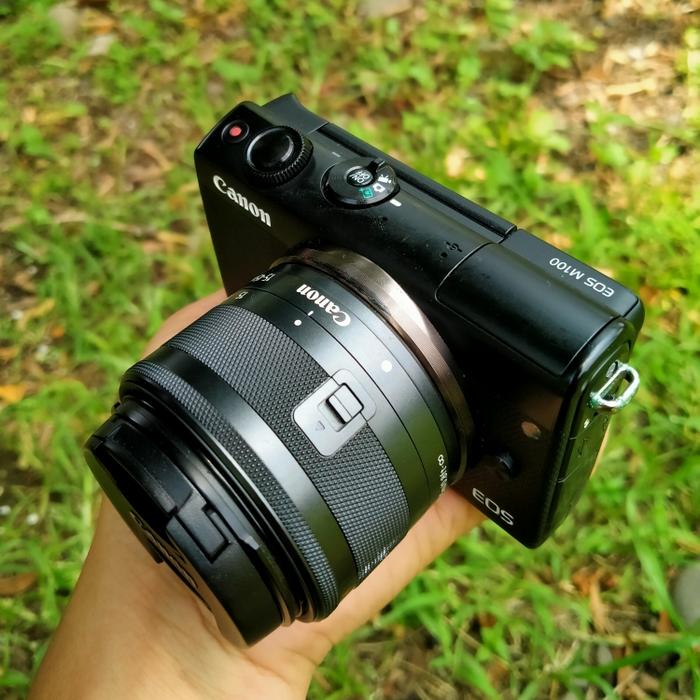 Jual KAMERA MIRRORLESS CANON EOS M100 HITAM BODY KIT Kab