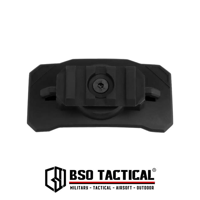 Gambar Universal Tactical Helmet Light Adapter Mount 360 Rotation Flashlight - Hitam dari BSO Tactical undefined Tokopedia