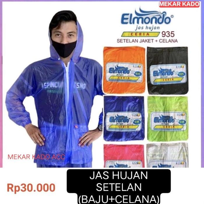 Gambar ANTI BASAH/BEST/ Jas Hujan Dewasa Baju Celana Tipis Murah Transparan - WARNA, Putih Bening dari Blackstoore undefined Tokopedia