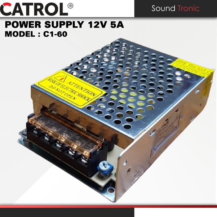 Gambar Power Supply Adaptor Switching Trafo LED Strip 12V 5A, 10A, 25A, 30A - 5A dari soundtronic undefined Tokopedia