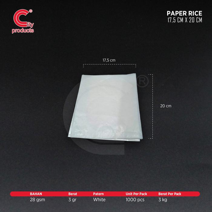 Gambar Paper Rice / Wrapping Paper - 17,5 cm x 20 cm dari Cityproducts-JKT undefined Tokopedia