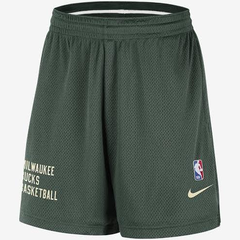 Celana basket NBA Nike Pratice Short Milwaukee Bucks BUCKS ANAK, M