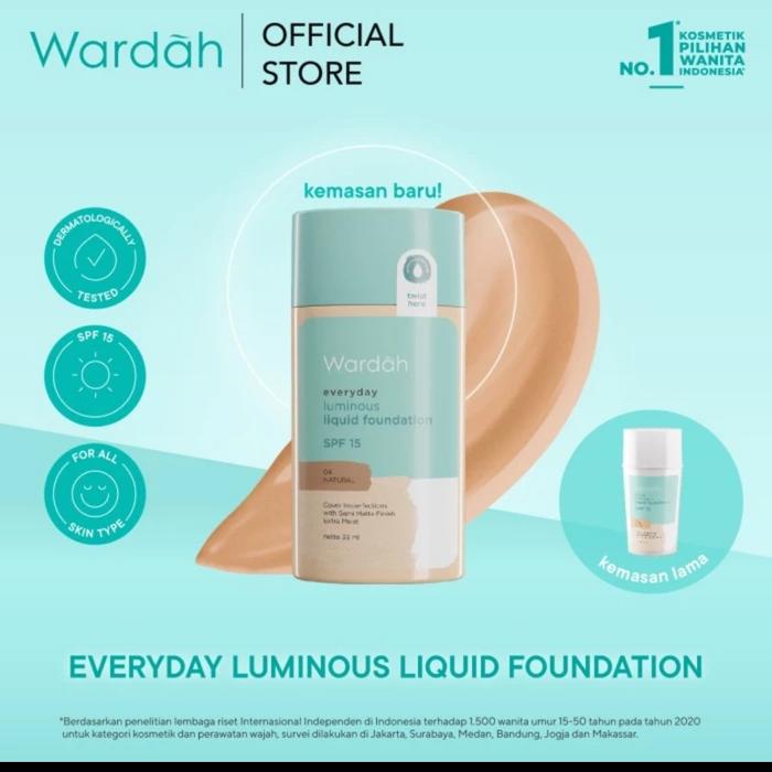 Gambar Wardah everyday luminous liquid foundation 35 ml - 03 Beige dari HL Kosmetik Malang undefined 2 Tokopedia