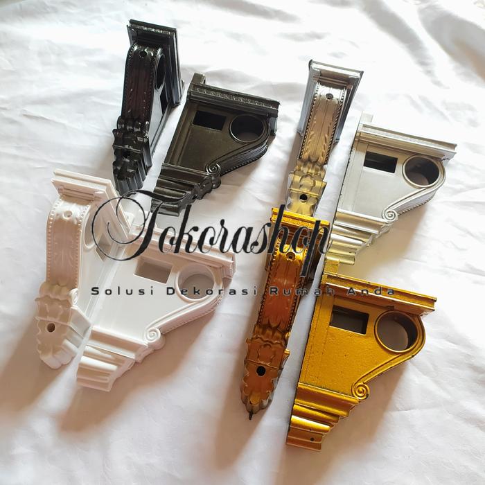 Gambar Bracket NB penyangga tiang gorden - Hitam dari tokora_shop undefined Tokopedia