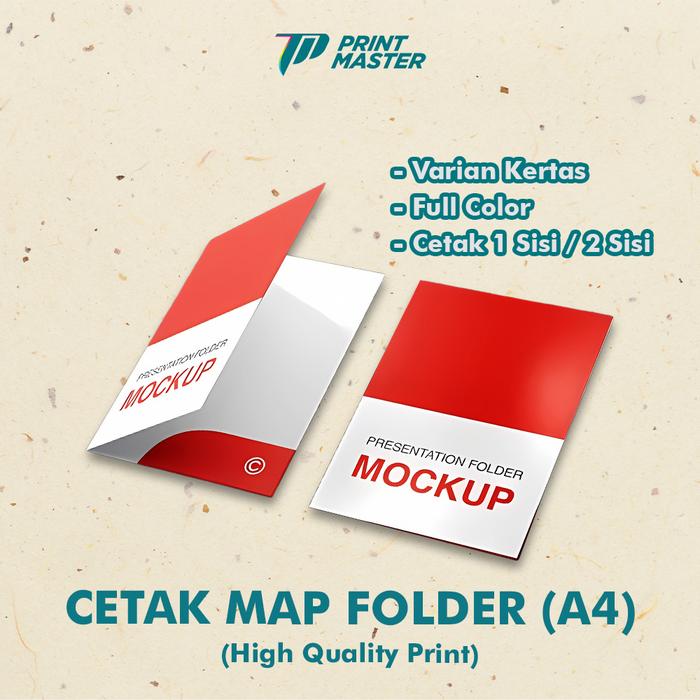 Gambar Cetak Map Custom,Map Sekolah Map Kantor,Map Folder Full Color - AC 210, Tanpa Laminasi  dari PTM Print Master undefined Tokopedia