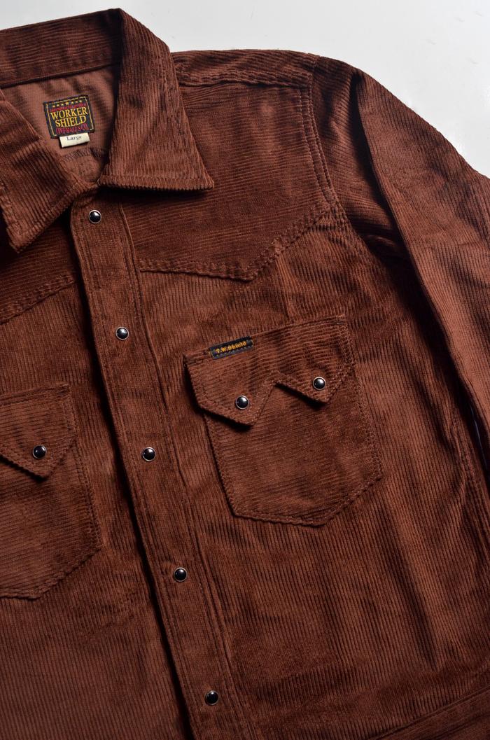 Gambar WSJ 001 - 10oz Brown Corduroy Sawtooth Jacket - M dari The Worker Shield & Co. undefined Tokopedia
