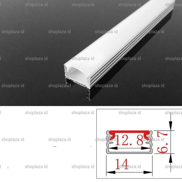 Gambar COVER LED STRIP / COVER LED BAR ALUMINIUM PELINDUNG LED SIKU @1METER - tipe U dari Shoplaza id undefined Tokopedia