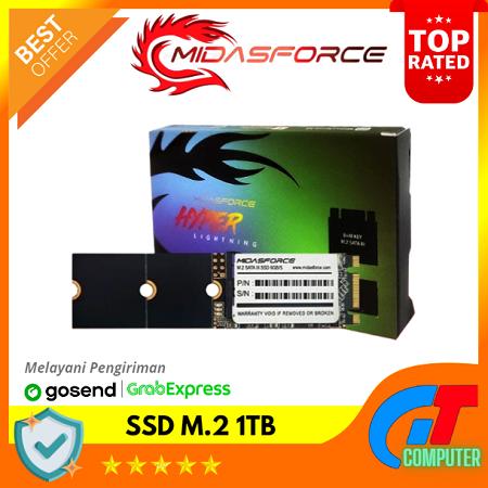 Ssd M2 2240 SSD M2 SATA 1TB MIDASFORCE 2240 2260 2280 RESMI 3thn