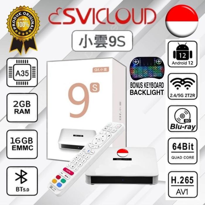 Gambar SVI 9P | TV BOX ANDROID 12 RAM 4GB ROM 64GB DUAL WIFI 2.4/5.8GHZ - 9S, I8 Keyboard dari LuxHM Official Store undefined Tokopedia