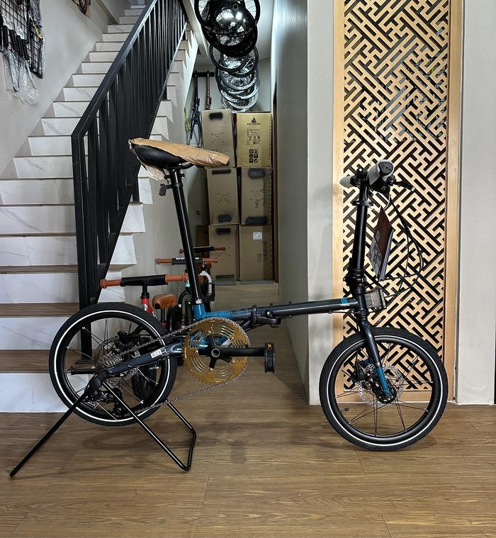 Gambar Sepeda Lipat Element Troy X 10 Speed Termurah - Black Blue dari Tangerang bike_NEW undefined Tokopedia