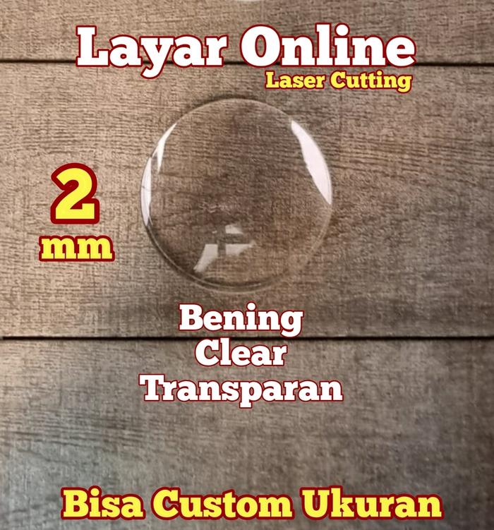 Gambar Akrilik Tebal 2mm Diameter 60cm Bulat  -Bahan Papan Ucapan  - Bahan Neon Box Akrilik Display - Bening, Bulat 60cm dari LayarOnline_NEW undefined Tokopedia