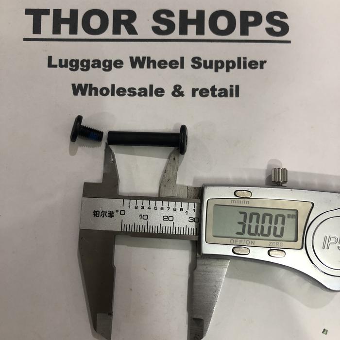 Gambar baut as roda koper 6 mm rivet pen bolt screw axle - 30 mm dari Thor Shops undefined Tokopedia