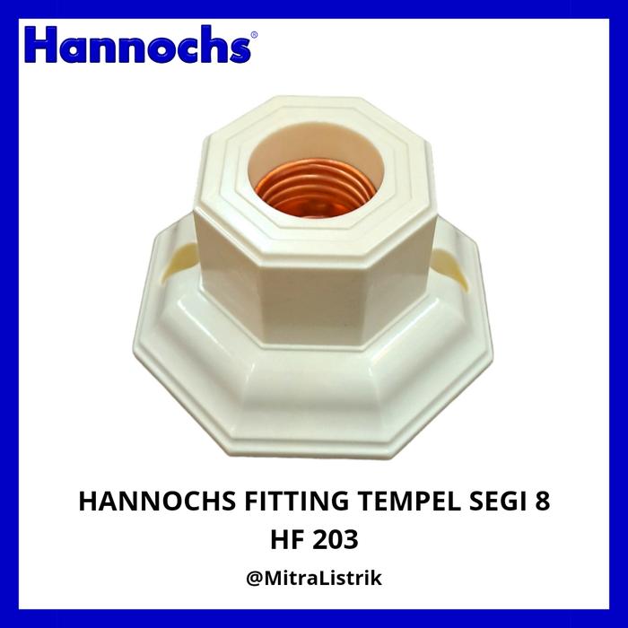 Gambar FITTING PLAFON CREAM SEGI 8 - HANNOCHS HF 203 dari Mitra Listrik Wonosari undefined Tokopedia