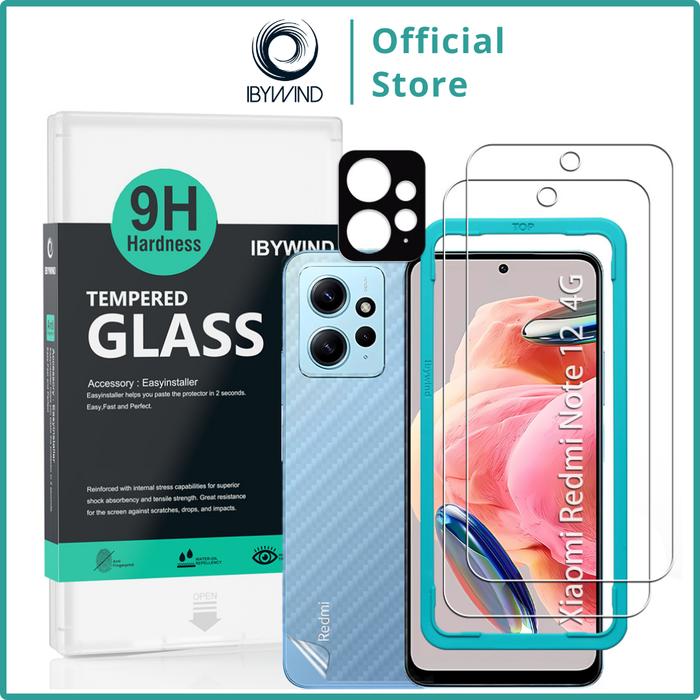 Gambar Tempered Glass Ibywind untuk Redmi Note 12 4G dengan Easy Installer dari Ibywind Official undefined Tokopedia