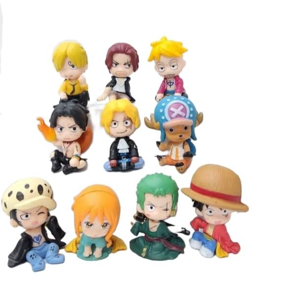 Gambar ACTION FIGURE ONE PIECE PUZZLE CHIBI MUGIWARA SET 9 - 10pcs / 3-4cm dari KITTY MART undefined Tokopedia
