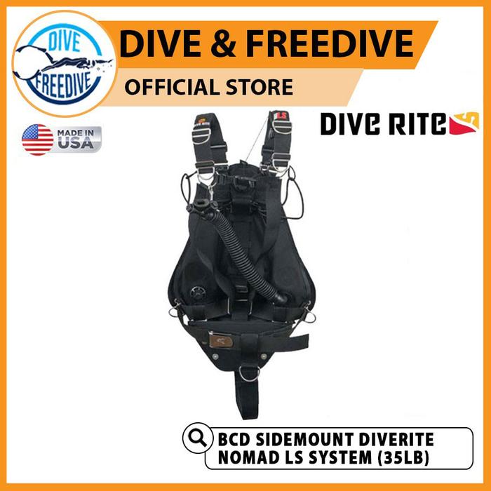 Jual BC4575 BCD Sidemount Diverite Nomad LS System Diving BC Dive Rite