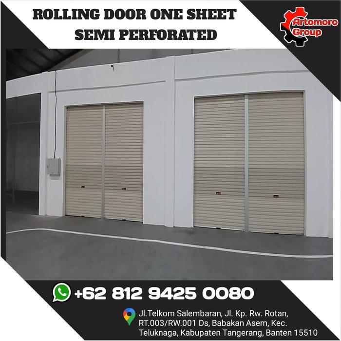 Gambar Rolling door one seet semi perforate (Rapat + Lubang ) dari ArtomoroGroup_NEW undefined Tokopedia