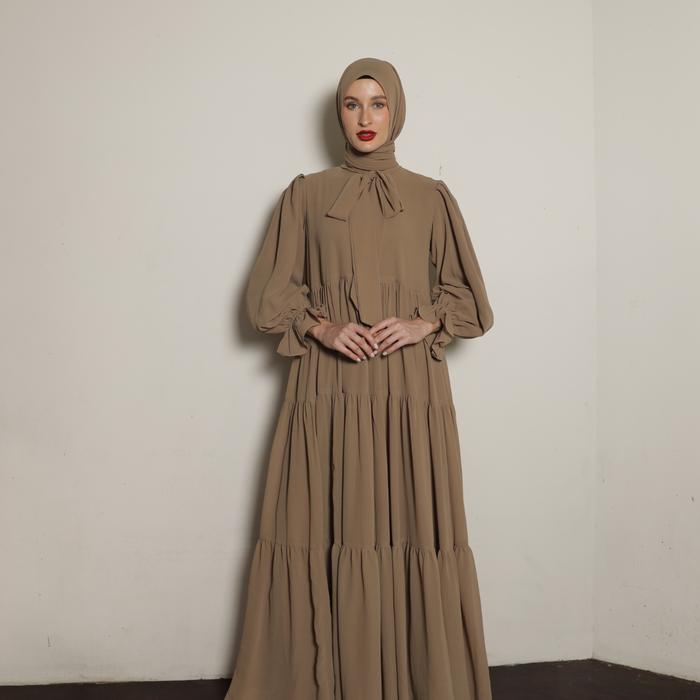 Gambar Hidahasan.id - Amora Dress - Coffee, M-L dari hidahasan indonesia undefined Tokopedia
