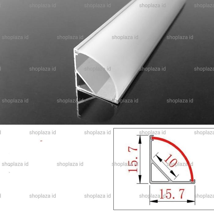 Gambar COVER LED STRIP / COVER LED BAR ALUMINIUM PELINDUNG LED SIKU @1METER - tipe V dari Shoplaza id undefined Tokopedia