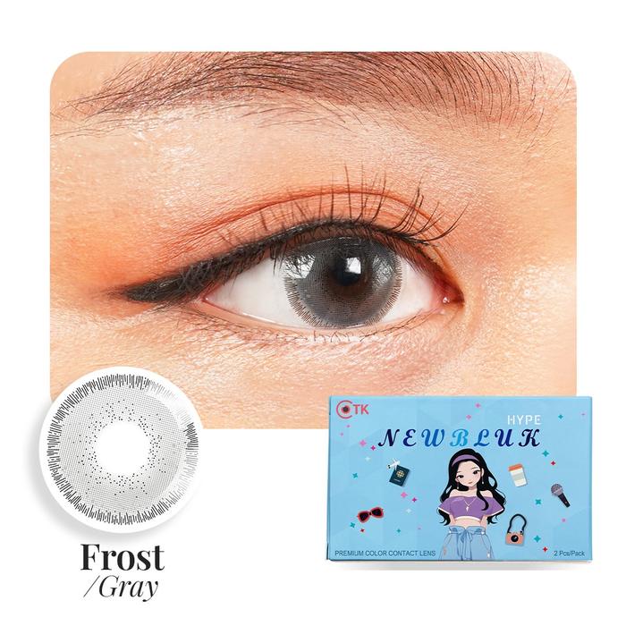 Gambar Softlens/ Soflen/ Softlen NEWBLUK HYPE - Frost Grey , Normal  dari matasyantik.id undefined Tokopedia