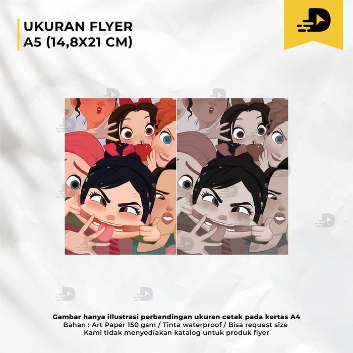 Gambar Flyer / Brosur / Cetak Flyer / Cetak Brosur - A5-1Sisi, HVS Tipis 70gsm dari Dadicepet undefined Tokopedia